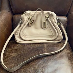 Chloe Paraty medium blush nude satchel EUC